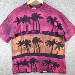 Vintage Hawaii Crazy Shirts Tie Dye Design Single Stitch USA Made Size XL Fits M